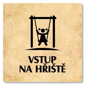 Vstup na hřiště, 100x100mm, pergamen, Nevada